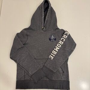 Abercrombie & Fitch Y2K Grunge Muscle Hoodie Distressed Faded XL